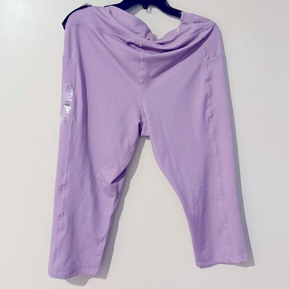 Id Ideology Women's Compression High-Rise Side-Pocket Leggings Purple thights - Picture 6 of 12